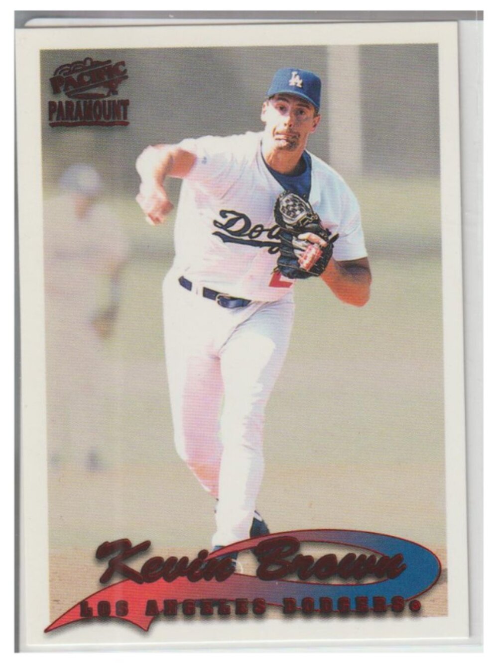 Rare Kevin Brown 1999 Pacific Paramount Red Foil Parallel #115